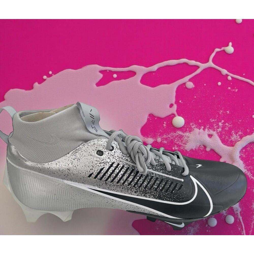 Nike Vapor Edge 360 Pro 2 Grey Black Football Cleats HF3454-003 Men's Size 16